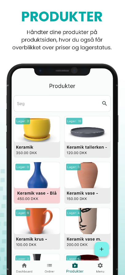 SHUP app produktvisning - Upload og rediger produkter fra din mobil